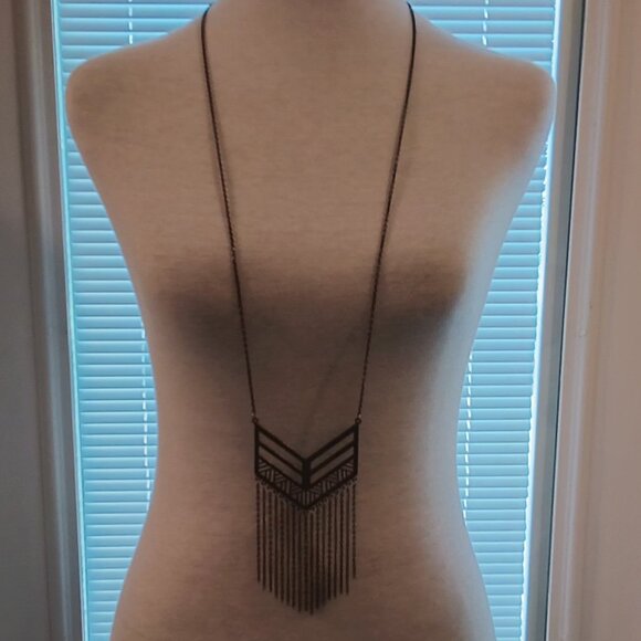 Awesome ❤ Costume Jewelery Necklace Dark Silver Chrome Color ❤ - Picture 3 of 5